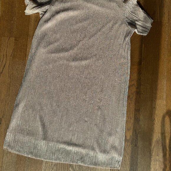 Oak & Fort Metallic Pink Sparkly Dress - Size Large - Picture 6 of 11